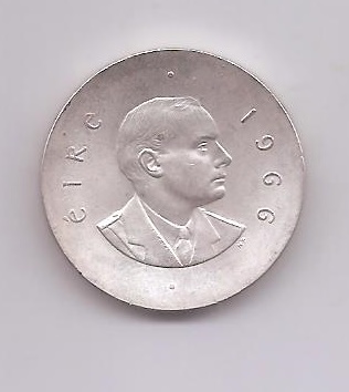 IRLANDA DEL AÑO 1966 DE 10 SHILLING